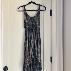 Tie dyed high low dress